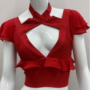 New Nasty Gals Crop Top Red